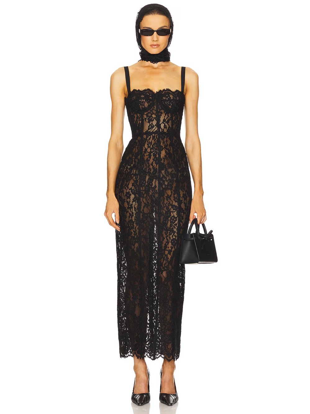 Helsa Lace Column Dress